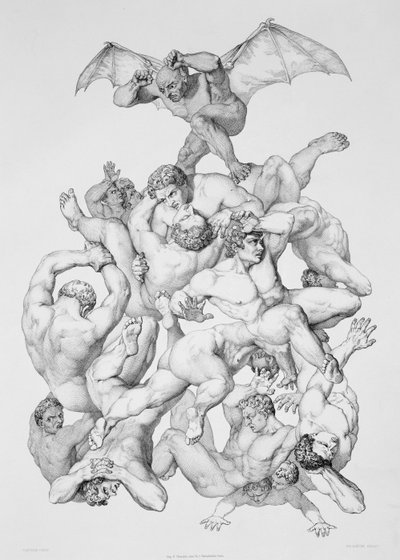 Beelzebub expels the Fallen Angels (illustration for 